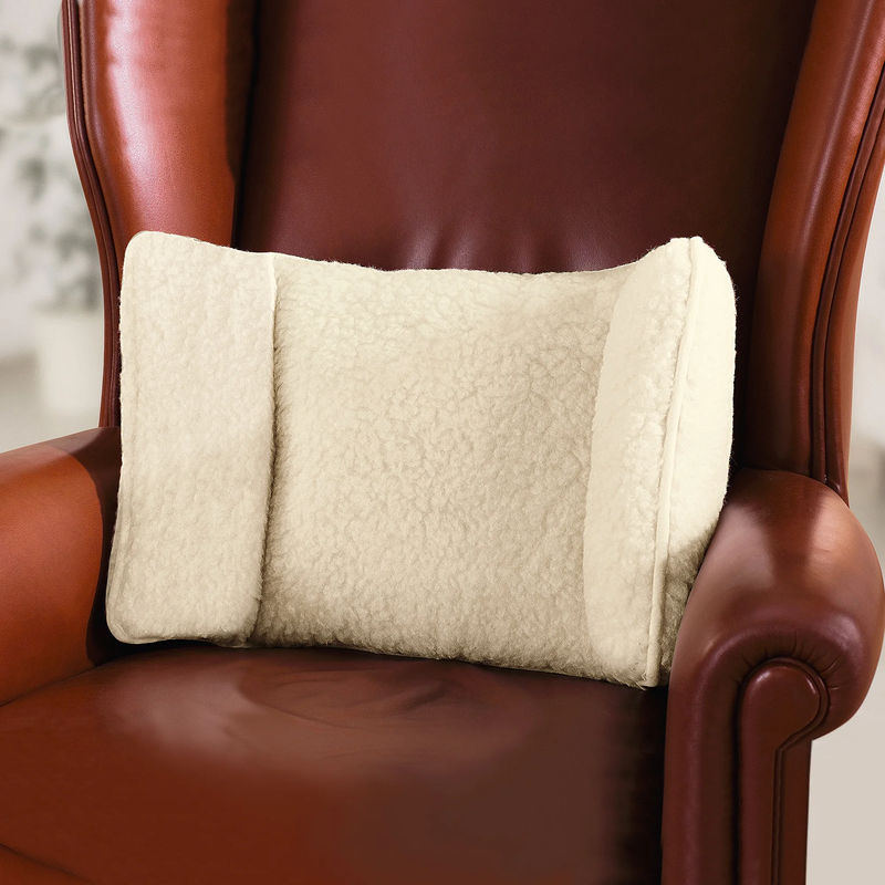 K&N Sesselkissen aus Schurwolle in Beige, rechteckig, Hygge-Design - Bild 2
