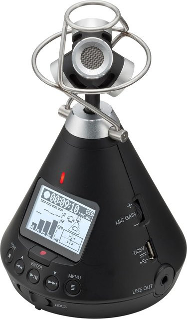 Zoom H3-VR Handheld-Rekorder für binaurale Audioaufnahmen und räumliches 360° Audio in Schwarz - Bild 1