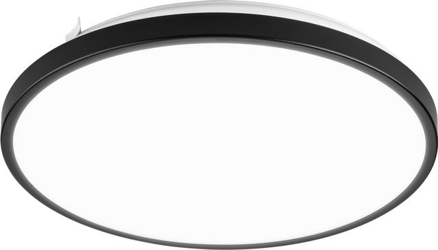 LIVARNO LED-Badleuchte in Schwarz und Silber, rund, Durchmesser: 33 cm - Bild 1