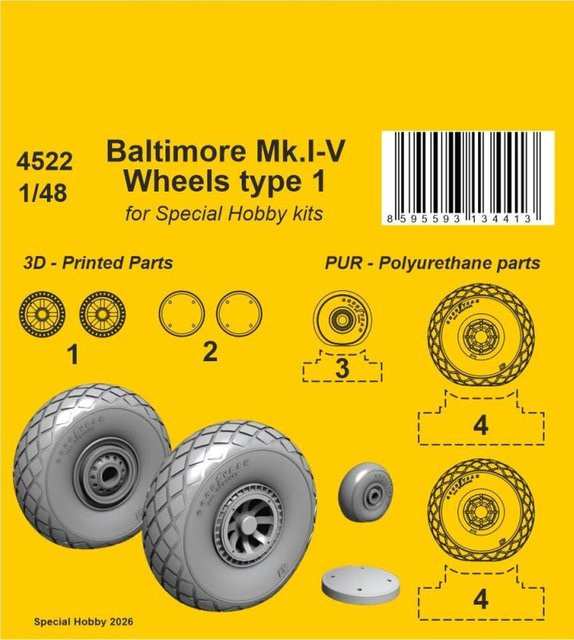 Special Hobby Baltimore Mk.I-V - Wheels - Bild 1