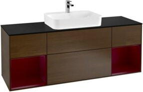 V&B Waschtischunterschrank Finion mit Wandbeleuchtung, Breite: 160 cm - Bild 1