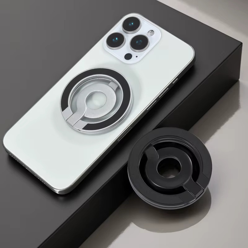 YTDMEN Magnetischer Telefonhalter in Orange, Doppelseitiger faltbarer Metallständer für MagSafe, iPhone und Samsung, ideal für Fitnessstudio und Schreibtisch - Bild 5