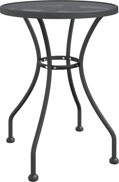 Gartentisch Yiwydaa aus Metall in Anthrazit, Durchmesser: 60 cm, Höhe: 72 cm - Bild 1