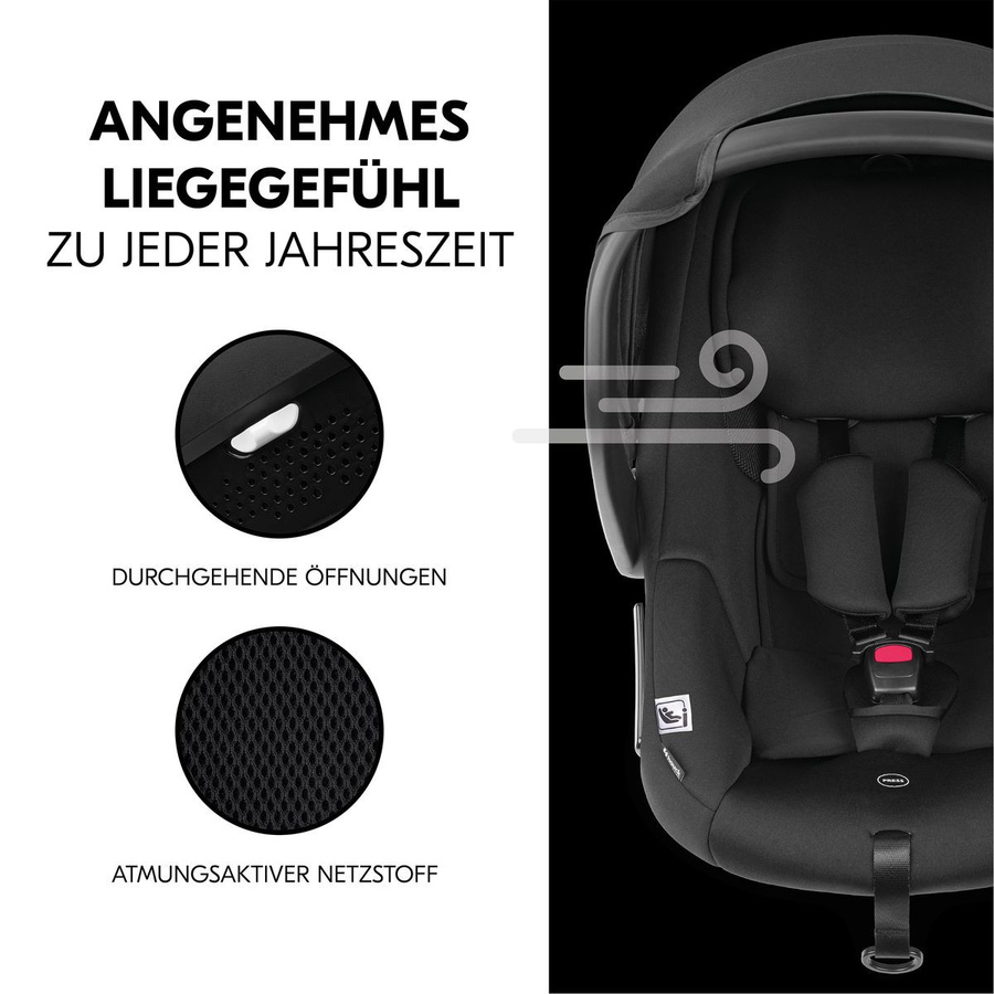 Hauck Buggy Move N Care 3in1 Travel Set mit XXL Zubehörset inkl. Kindersitz, Isofix-Basis und Adaptern in Dark Grey - Bild 5
