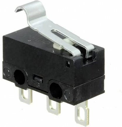 Omron D2F-L3-D3 Mikroschalter Schwarz 30 V/DC 2A - Bild 1