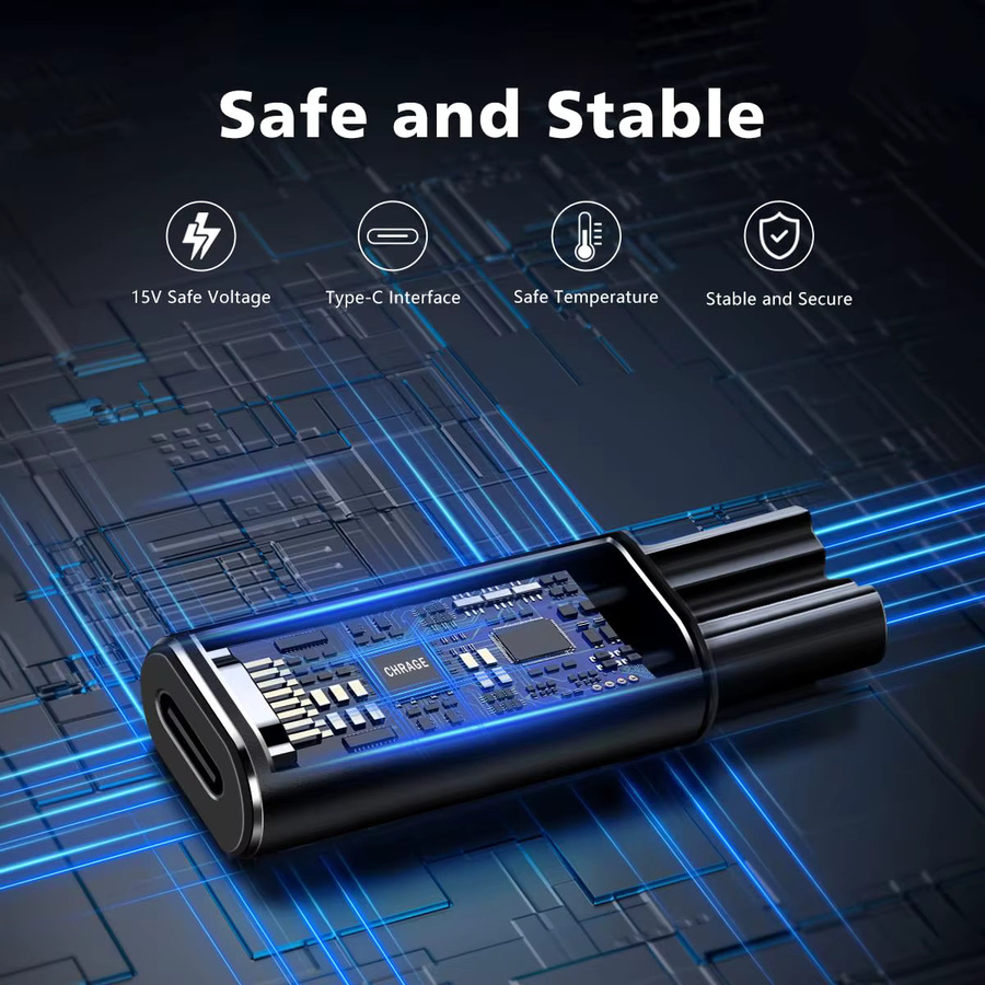 Brangdy Rasierer-Adapter Typ-C Ladekonverter für Philips OneBlade Pro - Bild 5
