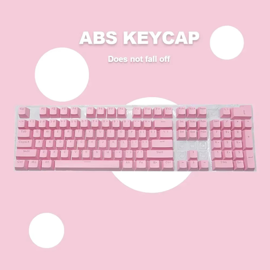 Oeny 104 Stück universelle mechanische Tastatur-Tastenkappen in Schwarz, ergonomische Ersatz-Tastenkappen für Cherry MX mechanische Tastaturen mit Hintergrundbeleuchtung - Bild 2