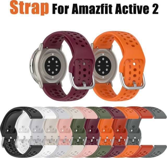 Amazfit Uhrenarmband Silikon, Amazfit Active 2 - Bild 1