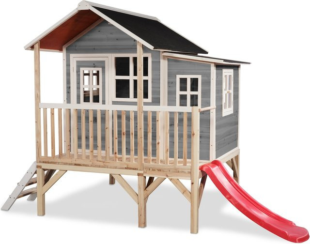 EXIT Toys Spielturm Loft aus Zedernholz in Grau, B/H/T: 190 x 215 x 322 cm - Bild 1