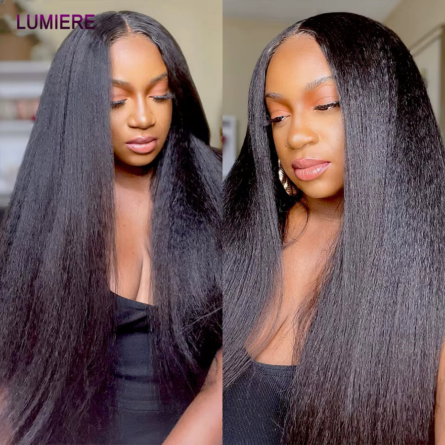 Lumiere Hair Kinky Yaki Echthaar-Bündel, Brasilianische Haarverlängerung - Bild 4