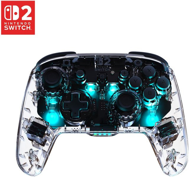 Turtle Beach Afterglow Wireless RGB Gaming Controller für Nintendo Switch, Transparent - Bild 1