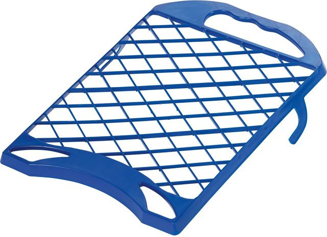 LUX-TOOLS Abstreifgitter aus Kunststoff in Blau, B/H: 18 x 20 cm - Bild 1