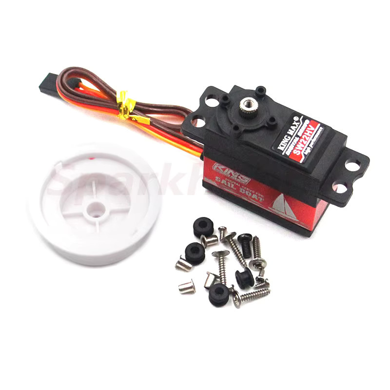 KINGMAX SW22HV V2 Winch-Lenkservo, Digital, Hochspannungs-Metallgetriebe, Schwarz - Bild 3