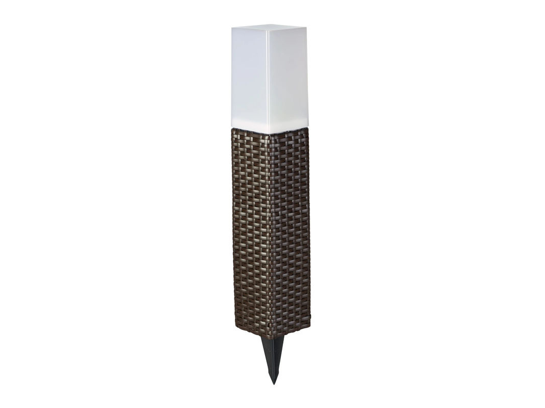 LIVARNO Solarleuchte Rattan in Braun mit LED und Dämmerungssensor für Garten und Balkon - Bild 3