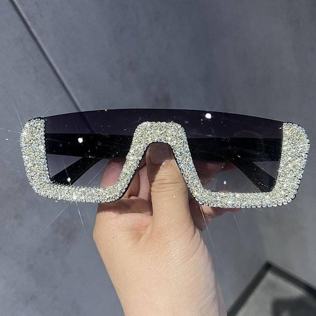 NATAWA Sonnenbrille, Damen, Vollrand, Square, Kunststoff, weiß - Bild 1