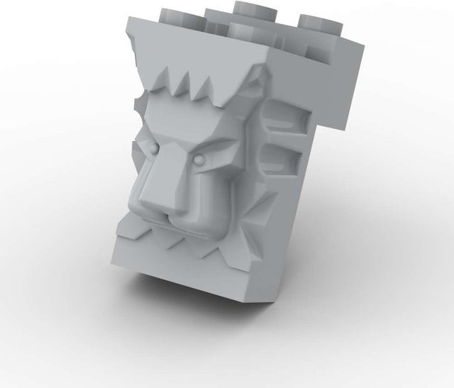 SixBricks Lion Kopf 2x3x3 Bausteine Set, 10-teiliges Set - Bild 1