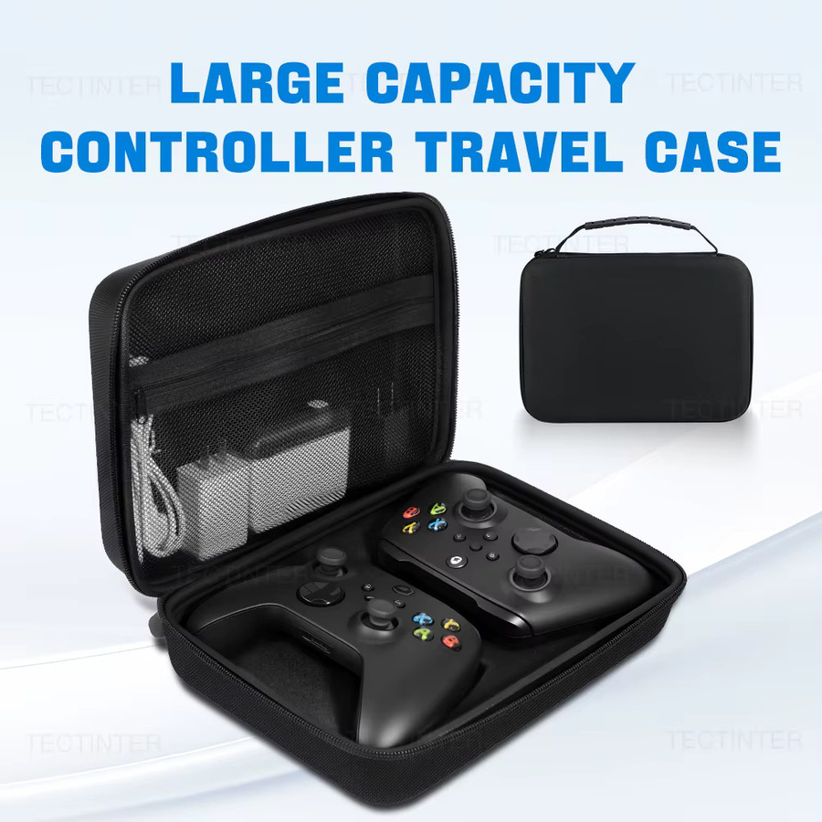 YECKTEGJ Dual Controller Tragetasche für Xbox Series und PS5 Controller in Schwarz - Bild 4
