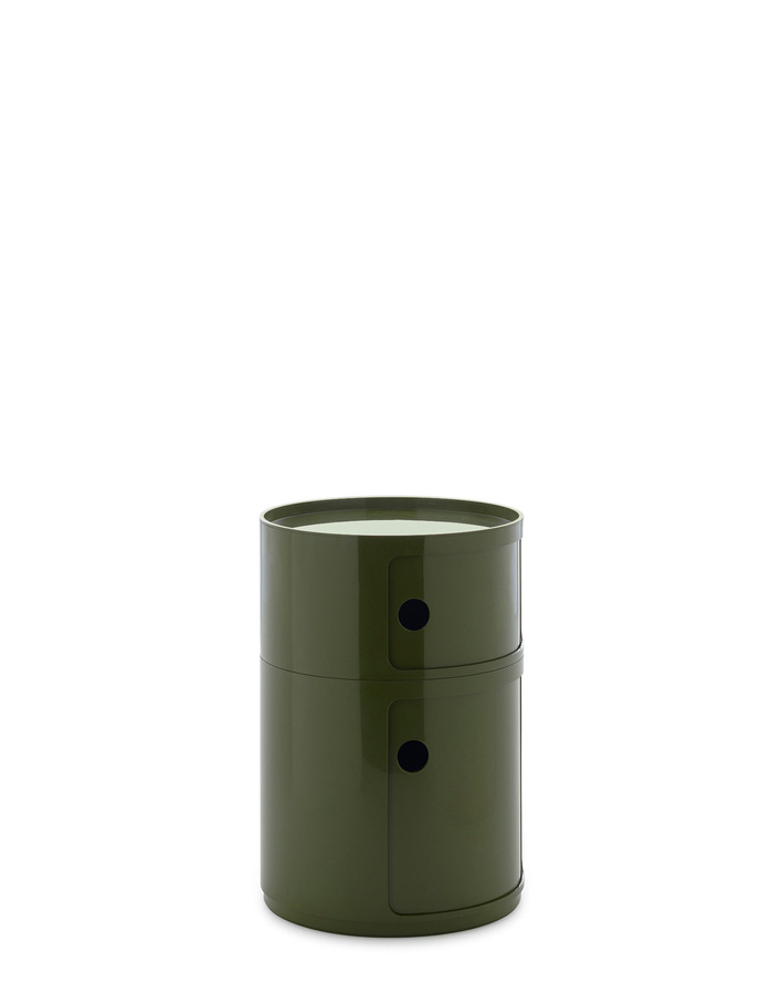 Kartell New Componibili Big 2 Elemente Aufbewahrungssystem aus Kunststoff in Grün - Bild 2