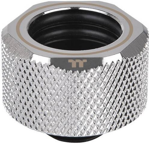 Thermaltake Pacific C-PRO G1/4 PETG Tube 16mm OD Compression Wasserkühlung-Fitting in Chrome/Silver - Bild 1