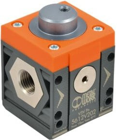 Riegler Absperrventil SYNTESI pneumatisch BG1 G 1/8 orange - Bild 1