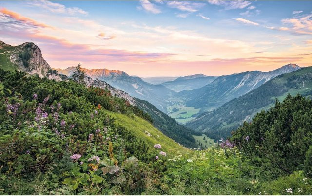 Komar Fototapete Alps aus Vlies in Multicolor, B: 400 cm, H: 250 cm - Bild 1