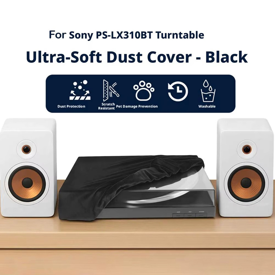 Staubschutzabdeckung für Sony PS-LX310BT Bluetooth Plattenspieler in Schwarz - Bild 3