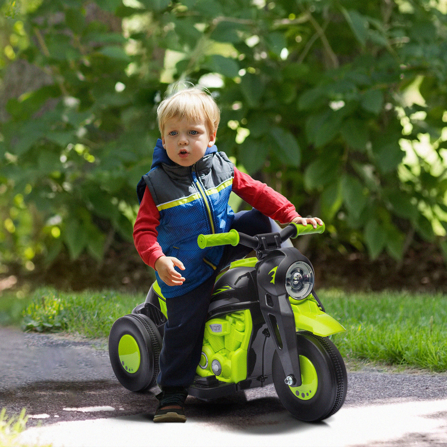AIYAPLAY Kinder-Elektromotorrad, Elektrofahrzeug, grün, ab 2 Jahre - Bild 2