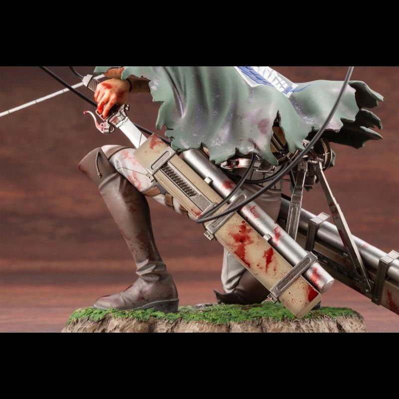 Kotobukiya Attack On Titan Levi Ackerman Anime Figur Sammlerstatue - Bild 4