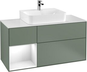 V&B Waschtischunterschrank Finion in Lackoptik, Breite: 120 cm, Tiefe: 50,1 cm, Höhe: 50,1 cm - Bild 1