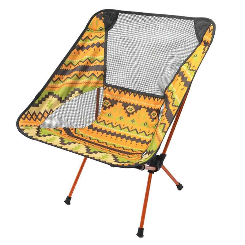 ZJMZYM Ultraleichter Camping-Klappstuhl aus Textilene in Weiß mit Tragetasche, Tragbarer Klappstuhl für Outdoor und Strand bis 90 kg Belastbarkeit - Bild 1