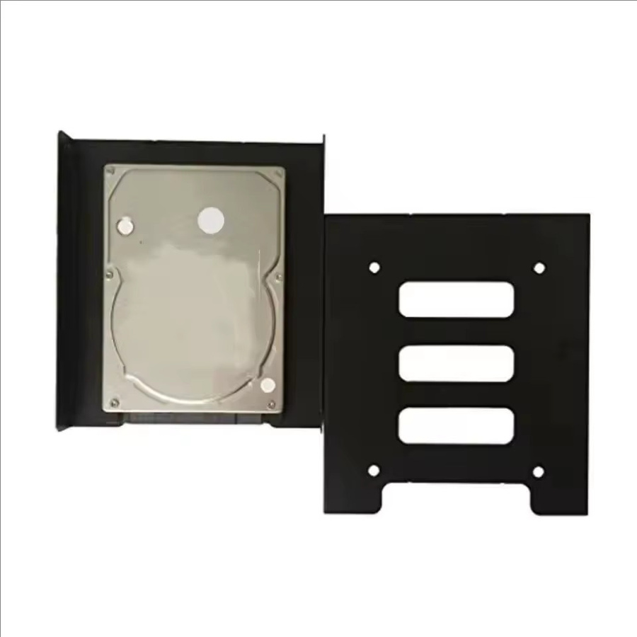 Yuefeichuan Metall-Montageadapter für 2,5-Zoll-SSD auf 3,5-Zoll-HDD, Schwarz - Bild 3