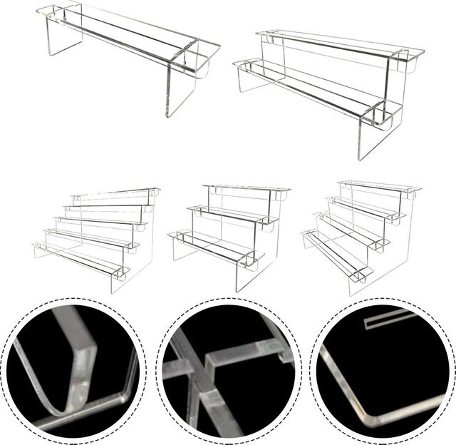 LEENKEA Acryl Display Stand Transparent Handgefertigtes Modell Regal für Blind Boxen - Bild 1