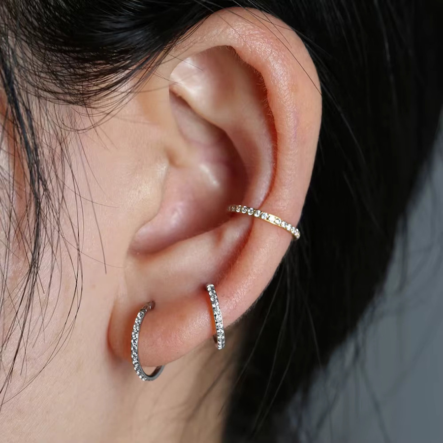 ihera Nasenring Titan, Zirkonia, Unisex - Bild 3