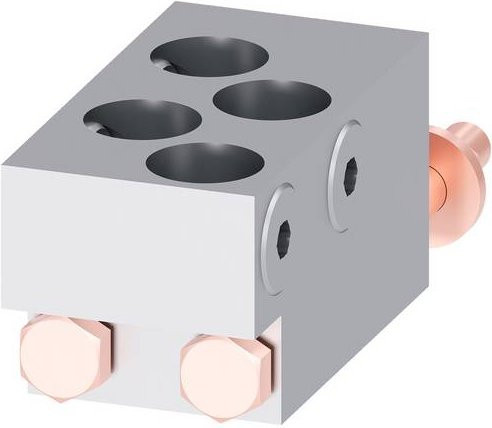 Siemens Rundleiteranschlussklemme 3VA9771-0JJ44 grau - Bild 1