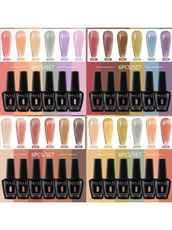 NAILCO Nagel-Gel-Nagellack-Set Eis, transparent, glänzend - Bild 3