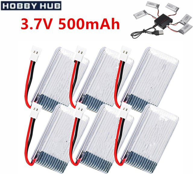 RC.BURST H31 Lipo Batterie 3,7 V 500 mAh für H107 H31 KY101 X5C X5C-1 X5 X5SW RC Drohnen und Hubschrauber Ersatzteile, Farbe: Weiß - Bild 1