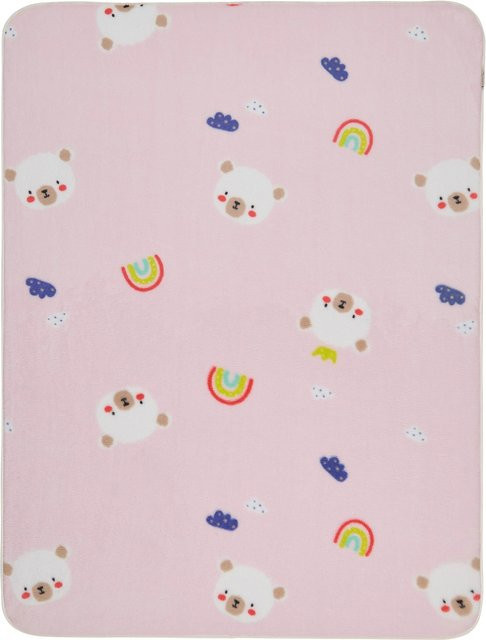 Sterntaler Babydecke Plüsch Pink B/H: 75 x 100 cm - Bild 1