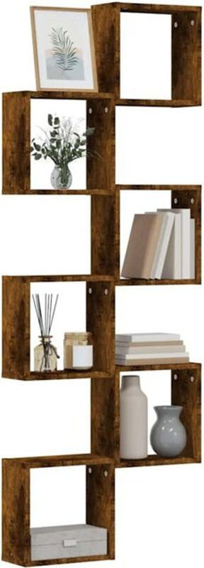 Vidaxl Würfelregale Set 6 Stück Modern Räuchereiche Braun B/T/H: 30 x 15 x 30 cm - Bild 1