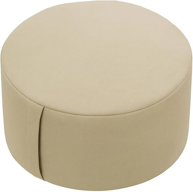 Relaxdays Meditationskissen aus Baumwolle mit Buchweizenschalen in Beige, H: 13 cm, B: 33 cm - Bild 1