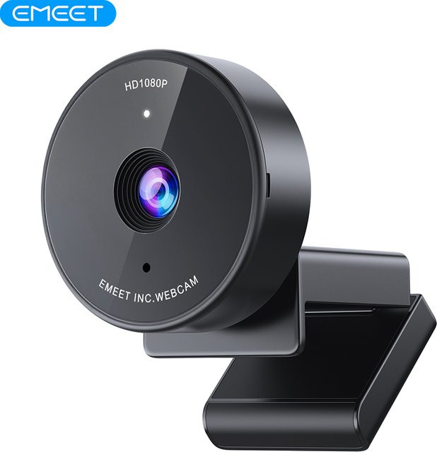 EMEET C950 Full HD Webcam 1080P mit Mikrofon und Datenschutzabdeckung in Schwarz - Bild 1