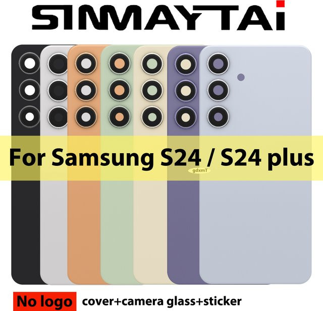 Samsung Galaxy S24 Plus Rückseite Gehäuse mit Kamera Linse und Akkuabdeckung in Schwarz - Bild 1