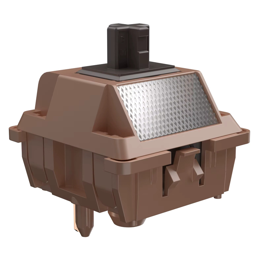 DUROCK Mokka-Schokolade T1 Taktile mechanische Tastaturschalter, 5-polig, braun - Bild 2