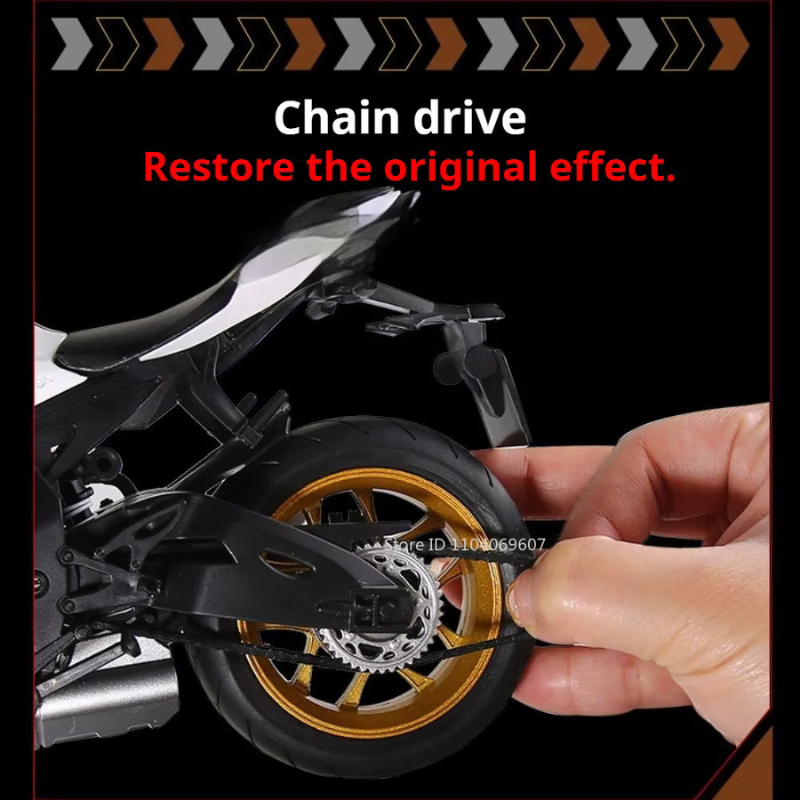 MAKEDA Suzuki GSX-1000R, Miniatur-Spielzeug-Motorrad, 1:9, Metall - Bild 2