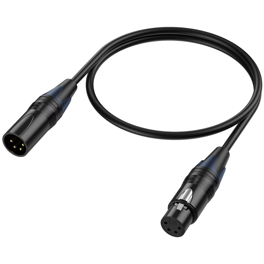 XLR Stecker auf Buchse Versorgungskabel in Schwarz für DSLR Kamera, Überwachung, DMX und Audio Mischpult - Bild 5