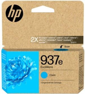 HP Original-Druckerpatrone 937e EvoMore Tintenpatrone in Cyan mit ca. 1650 Seiten Druckleistung - Bild 1