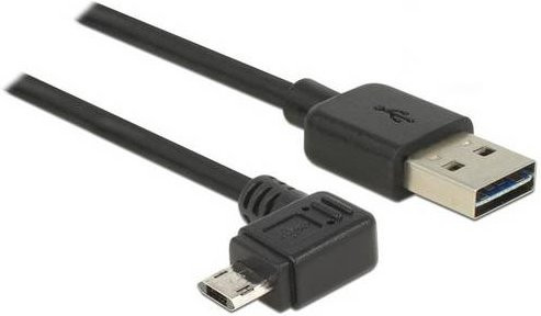Delock USB 2.0 Kabel mit USB-A und Micro-USB Stecker in Schwarz, Länge: 2,00 m - Bild 1
