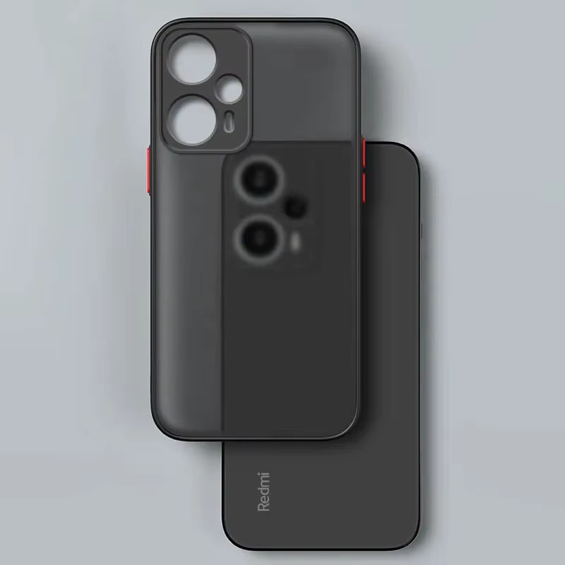 Xiaomi Hybrid-Hartschalen-Hülle für Redmi Note 12 Turbo und Poco F5 in Schwarz mit Armor-Schutz und matter Silikonoberfläche - Bild 2