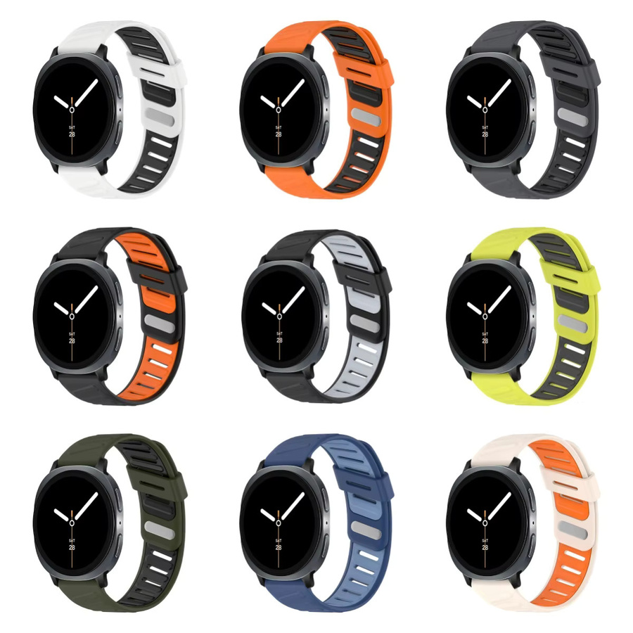 CAOWTAN Uhrenarmband Silikon, Schwarz, Unisex - Bild 5