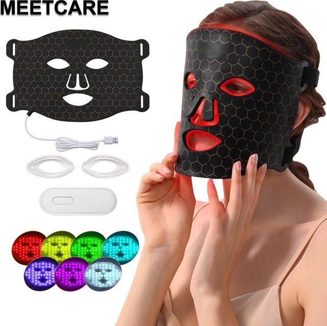 MEETCARE LED-Gesichtsmaske, Silikongel, Unisex - Bild 1