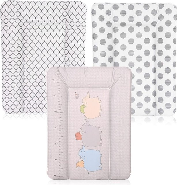 Lorelli Kinder Wickelauflage Softy grau gepolstert mit erhöhtem Rand B: 70 cm, T: 50 cm - Bild 1